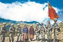 西藏山南隆子县玉麦乡军民坚持兴边固防
