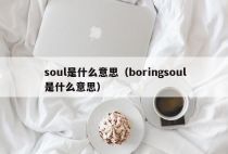 soul是什么意思（boringsoul是什么意思）